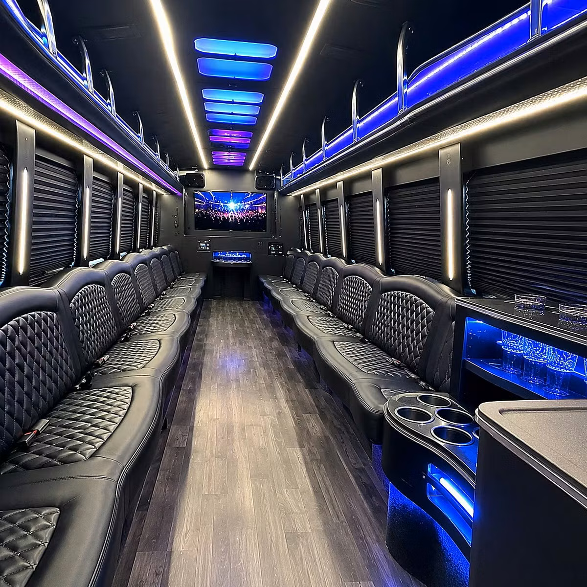 party bus interior