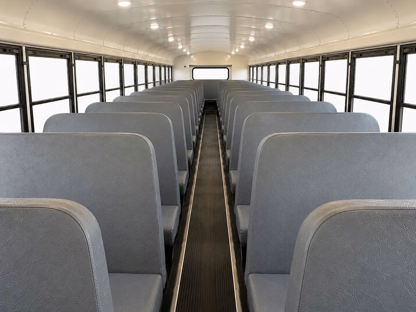 school bus inside