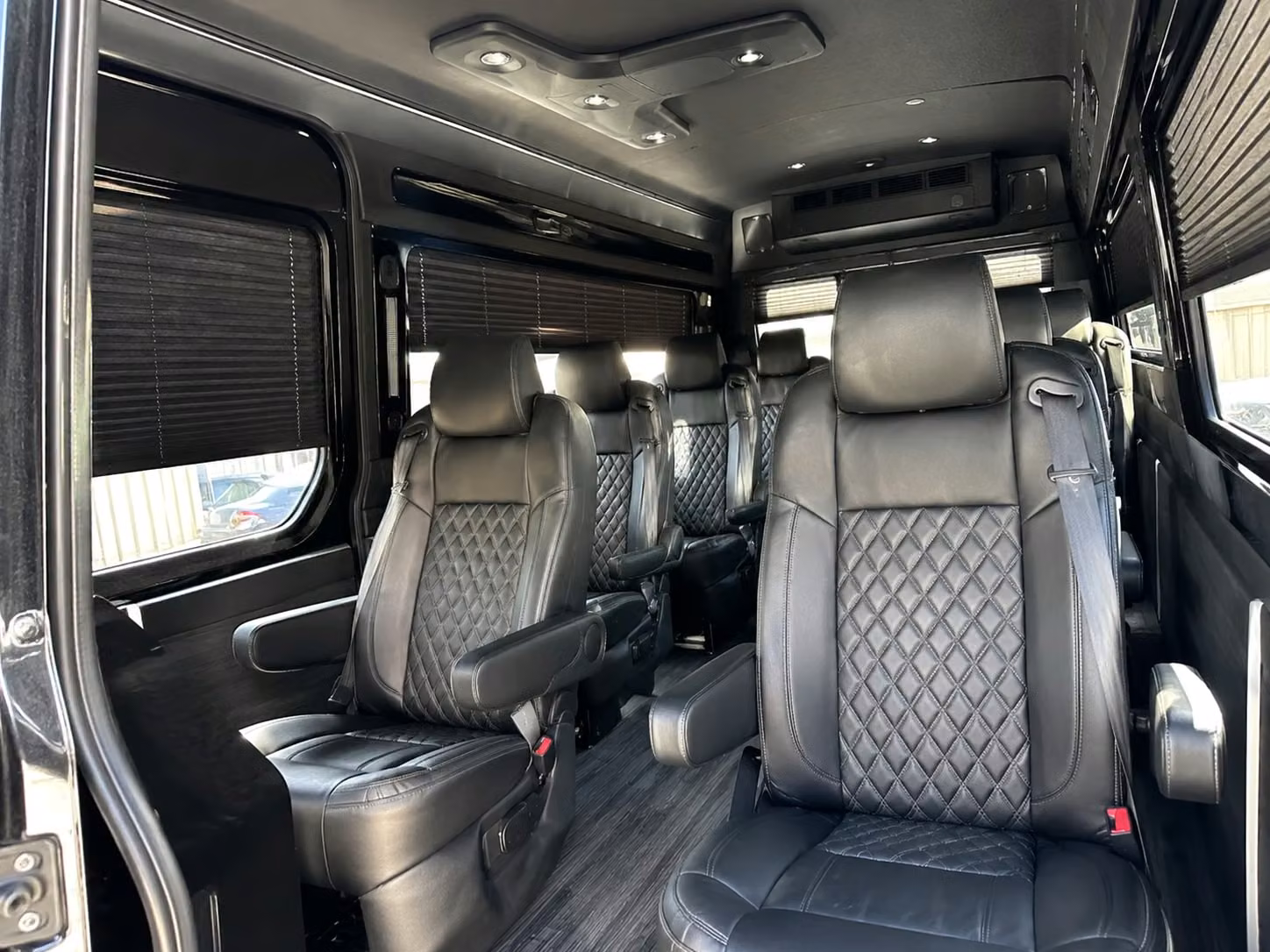 sprinter van with driver inside